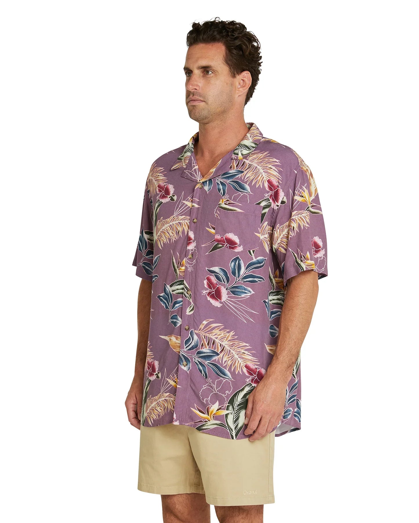 Mens - Aloha Short Sleeve Shirt - Purple Haze - Grape