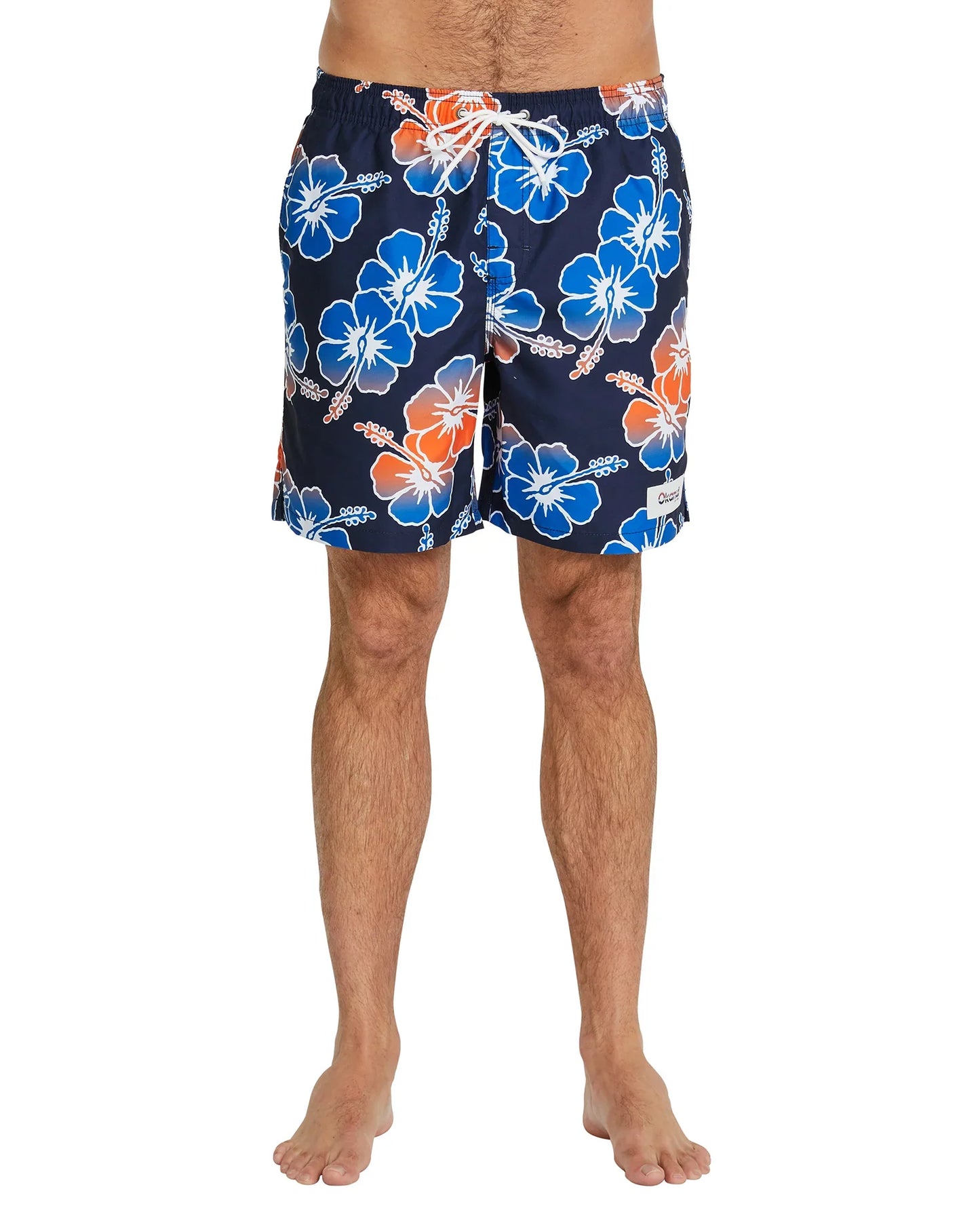 Mens - Swim Short - Way Back When Fade - Blue/Orange