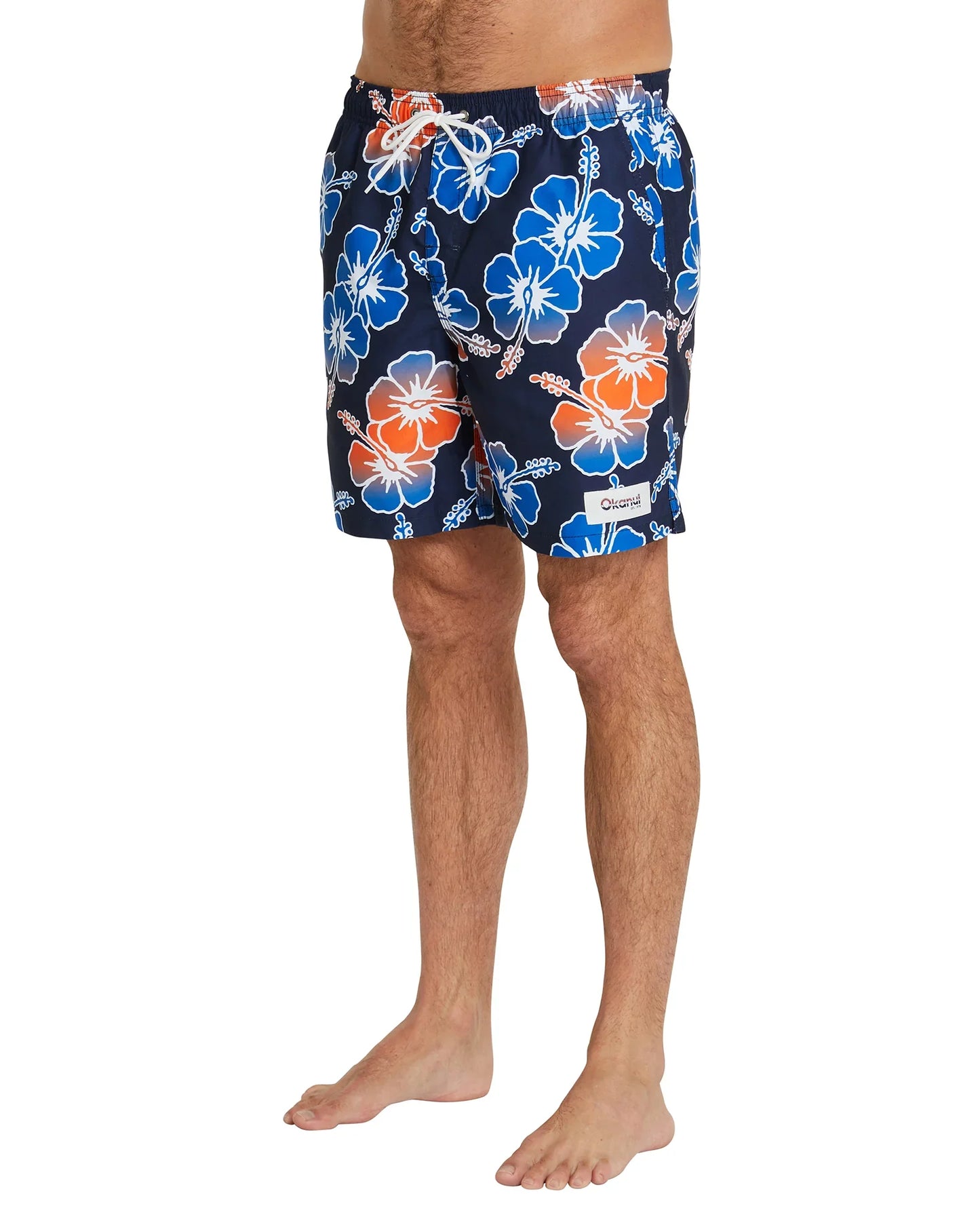 Mens - Swim Short - Way Back When Fade - Blue/Orange