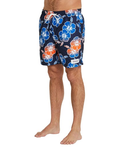 Mens - Swim Short - Way Back When Fade - Blue/Orange