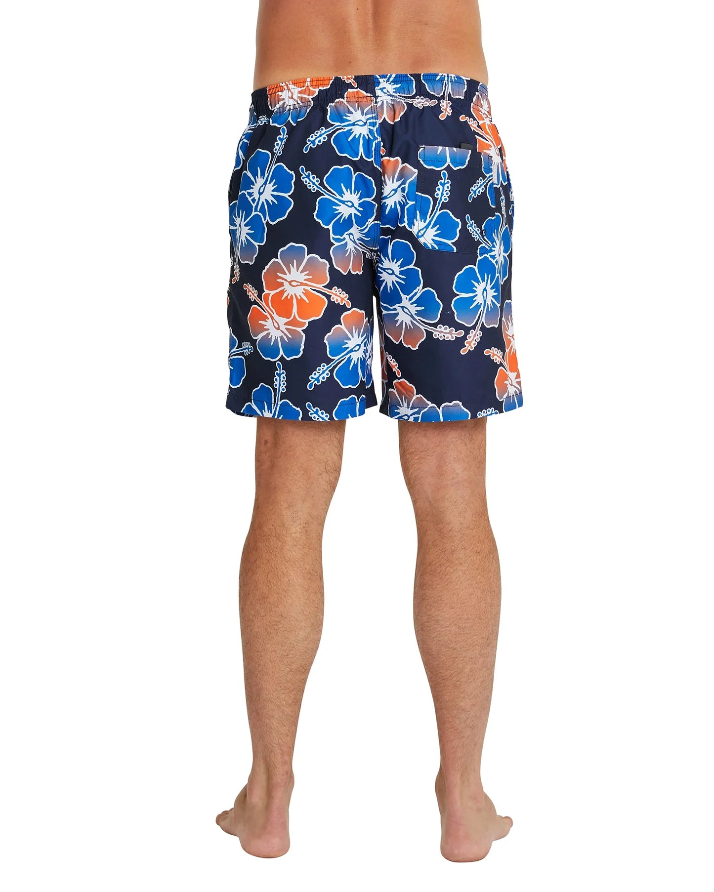 Mens - Swim Short - Way Back When Fade - Blue/Orange