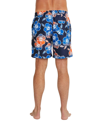 Mens - Swim Short - Way Back When Fade - Blue/Orange