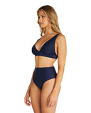 Womens - Swim Top - Trapezium Bikini Top - Navy